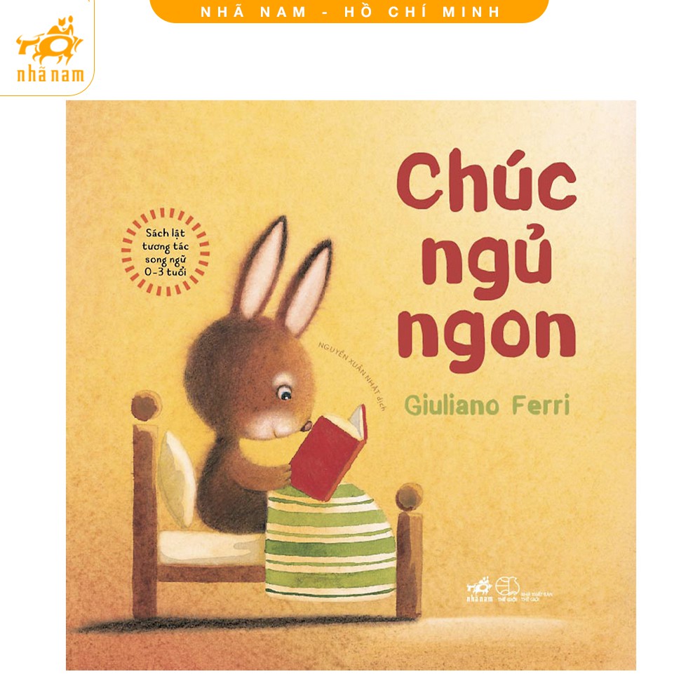 Sách - Lật Tương Tác Song Ngữ 0-3 Tuổi: Chúc Ngủ Ngon - Nhã Nam HCM