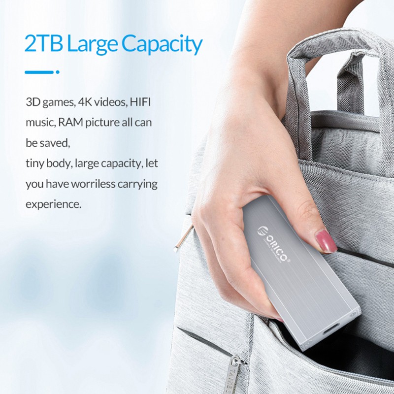 Vỏ Ổ Cứng Ngoài Orico Nvme M.2 Ssd Usb3.1 Gen2 10gbps | BigBuy360 - bigbuy360.vn