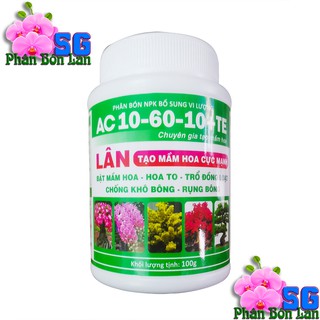 SIÊU LÂN AC 10-60-10 +TE Hũ 100g - TẠO MẦM HOA CỰC MẠNH