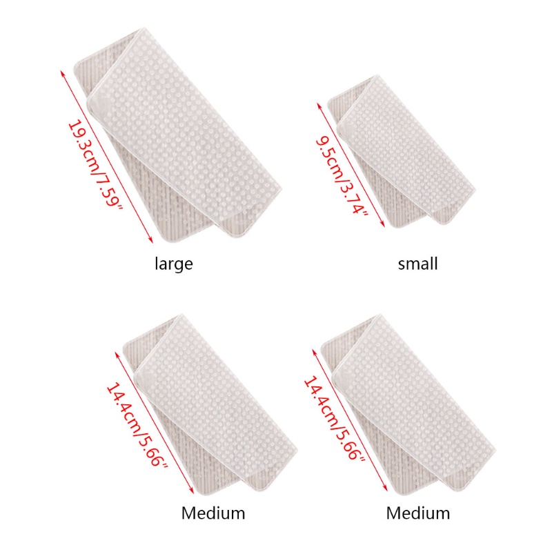 Set 4 Miếng Silicon Trong Suốt Đậy Thực Phẩm Tái Sử Dụng Tiện Lợi