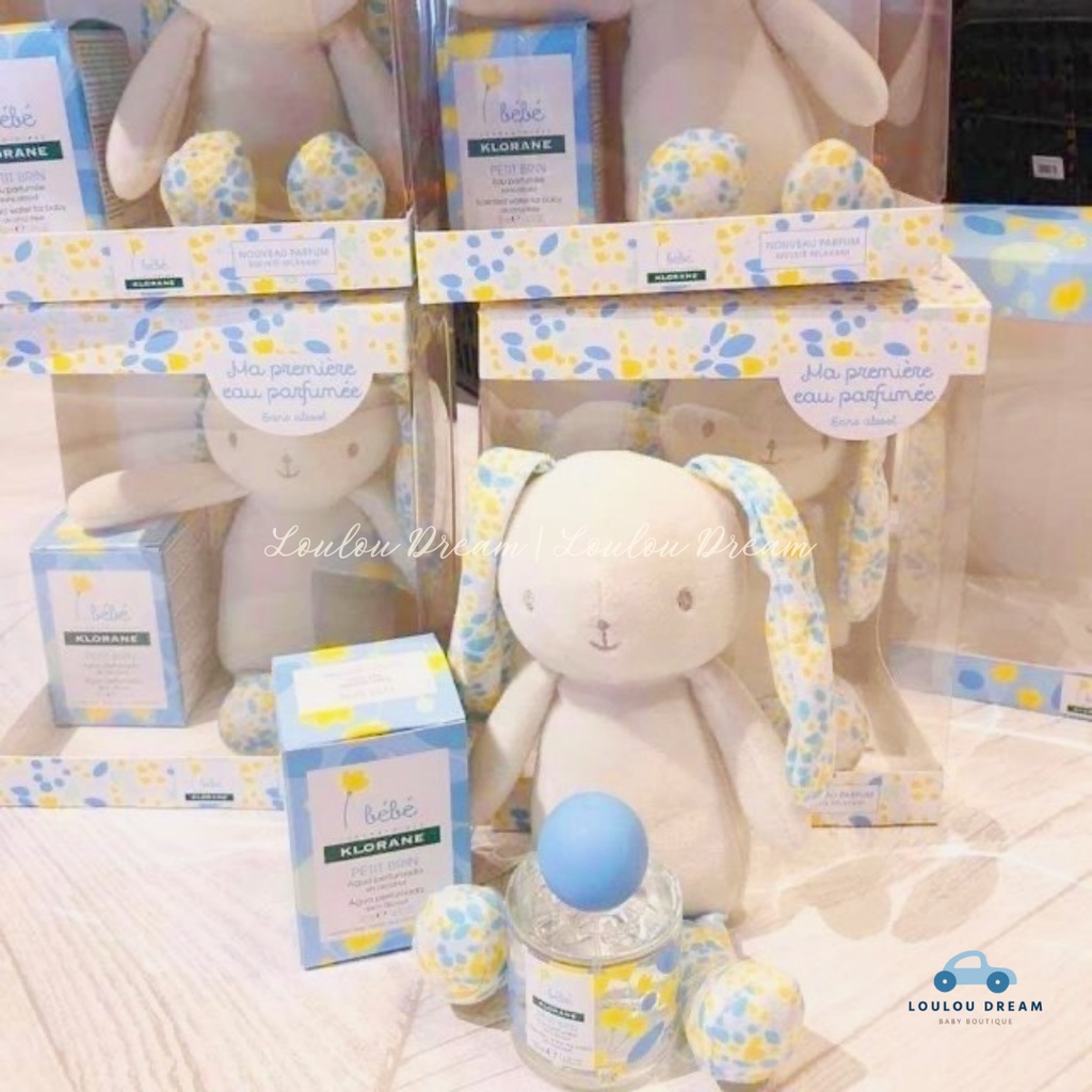 Nước hoa cho bé Bébé Klorane 50ml tặng kèm thỏ bông dễ thương [CHÍNH HÃNG PHÁP]