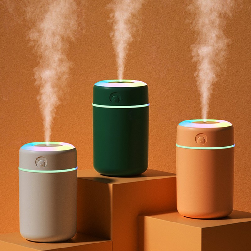 Máy khuếch tán hương thơm USB tạo ẩm Fnelse nút hình gấu 520ML