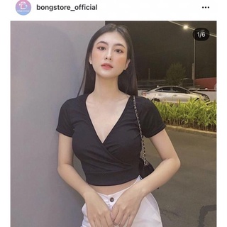 [🌸HOT🌸] Áo Croptop CHÉO NGỰC cổ V (kèm ẢNH THẬT)