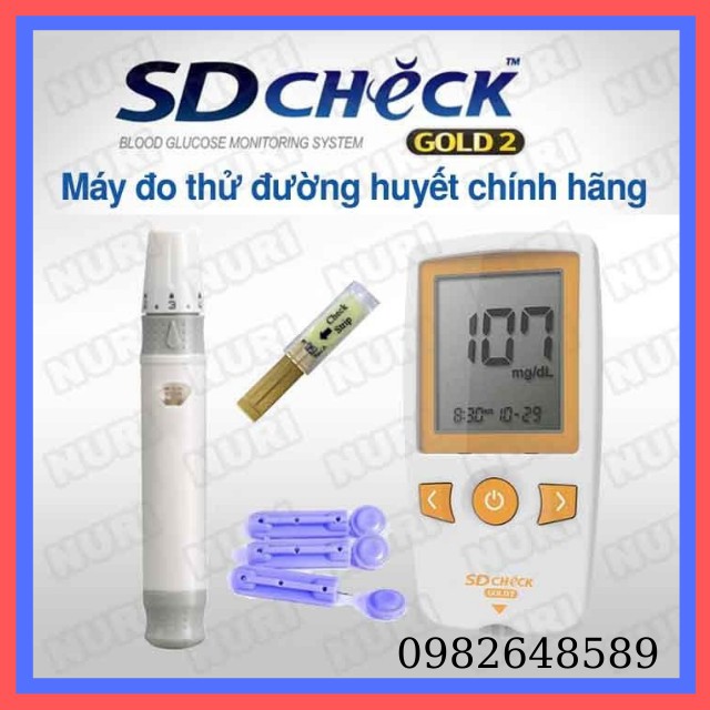 [Mới Nhất,Nhanh Chính Xác 100%] Máy Đo Đường Huyết SD Check Gold 2