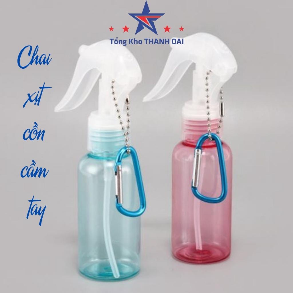 bình xịt khử khuẩn PHULV mini cầm tay phun sương - chai xịt cồn sát khuẩn có móc khóa MUL66