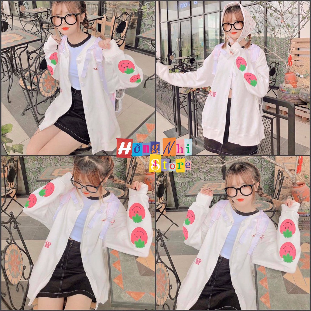 Áo Khoác Cardigan In Hình Sweetie Oversize Ulzzang Unisex Dáng Rộng - MM