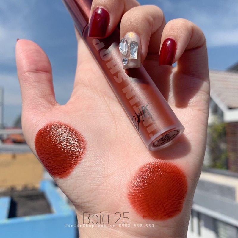 Son Bbia 25 Màu đỏ nâu đất