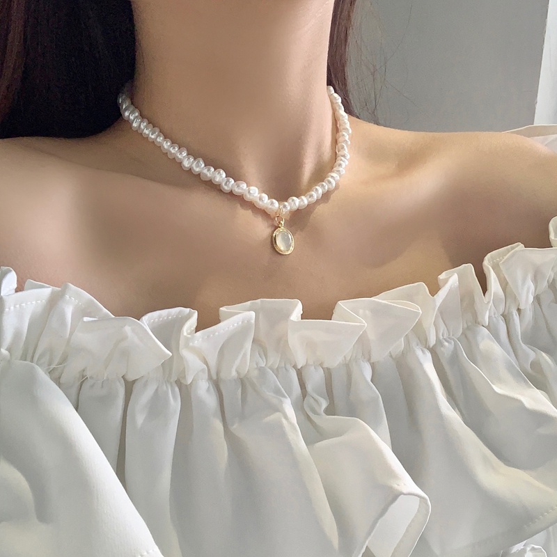 (MớI) Vòng cổ ĐíNh NgọC Trai Giả Sang TrọNg