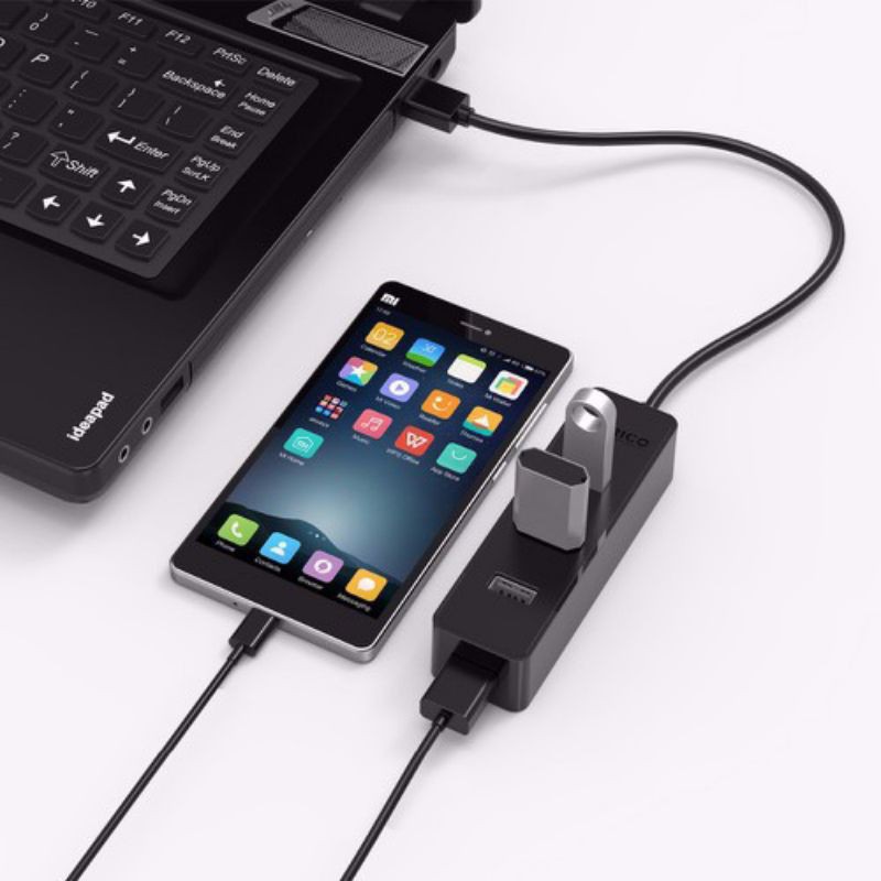 Bộ chia USB Hub 4 Cổng 3.0 Orico W5PH4-U3 - Hàng Chính Hãng