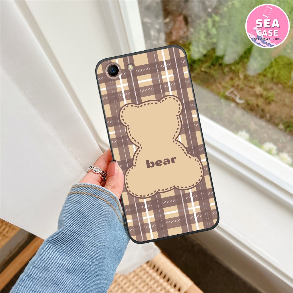 Ốp lưng Oppo A71/ A83/ A59/ F1s/ F3/ F3 Plus hình Bear Brick, gấu thời trang, ốp cặp đôi viền dẻo RẺ BỀN ĐẸP