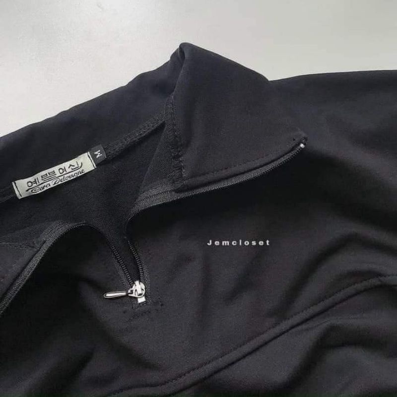 Bộ áo crt cổ bẻ kèm quần bom cực dễ mặc sihoangngan