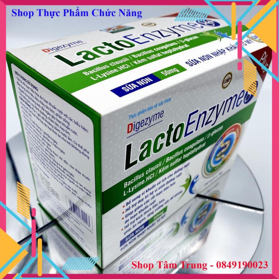 Sản Phẩm Lacto Enzym 8+ - Bổ Sung Vi Khuẩn Cho Đường Ruột - Hộp 30 Gói