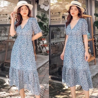 ĐẦM HOA ĐUÔI CÁ CỔ V