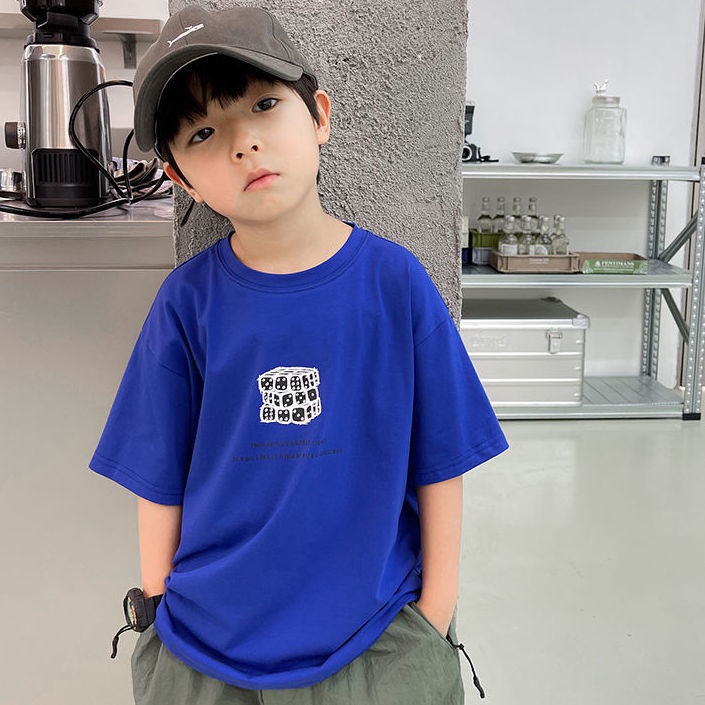 [Babycat] Hàng Có Sẵn Áo Thun Tay Lỡ Phong Cách Hàn Quốc Nhật Bản/Hàn Quốc Mùa Hè 2022 Kiểu Mới Dành Cho Bé Trai