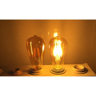 BÓNG ĐÈN EDISON ST64 GIẢ SỢI ĐỐT
