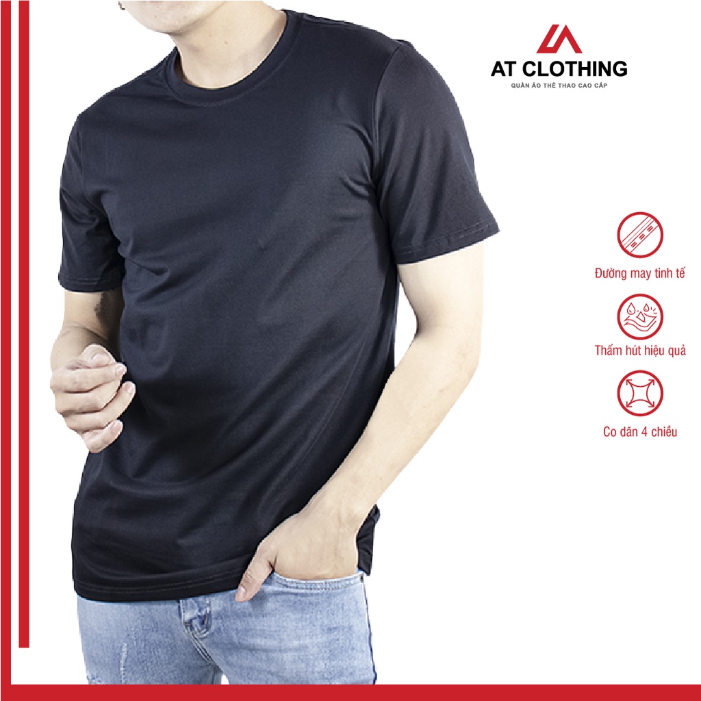 Áo Thun Unisex Cổ Tròn Thể Thao Nam Vải Cotton Xuất Khẩu Cao Cấp Thoáng Mát Thấm Hút Mồ Hôi - AT Clothing, BS01