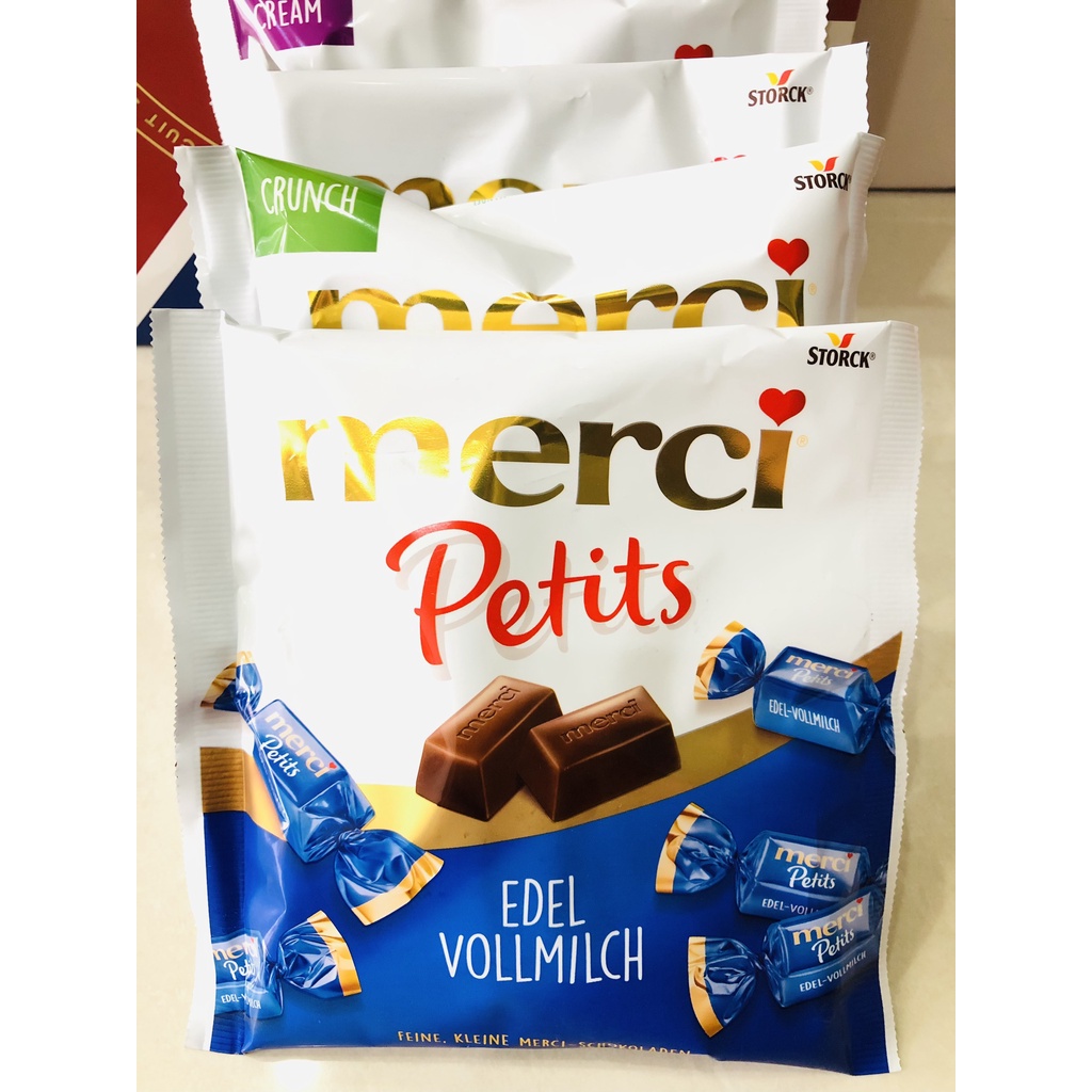 Kẹo socola Merci gói 125g mẫu mới 2022
