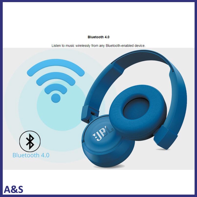 Tai Nghe Bluetooth Không Dây Jbl T450bt Có Mic Chống Ồn