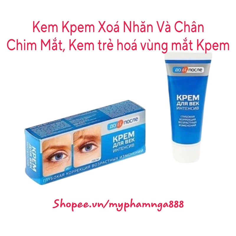 Kem Kpem Xoá Nhăn Và Chân Chim Mắt, Kem trẻ hoá vùng mắt Kpem