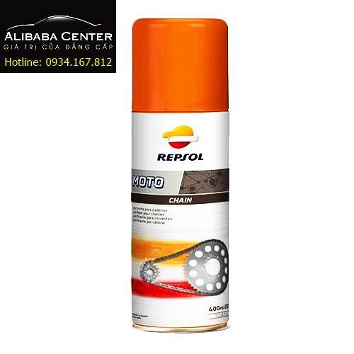 Chai Xịt Dưỡng Sên Repsol Moto Chain Lube 400ml