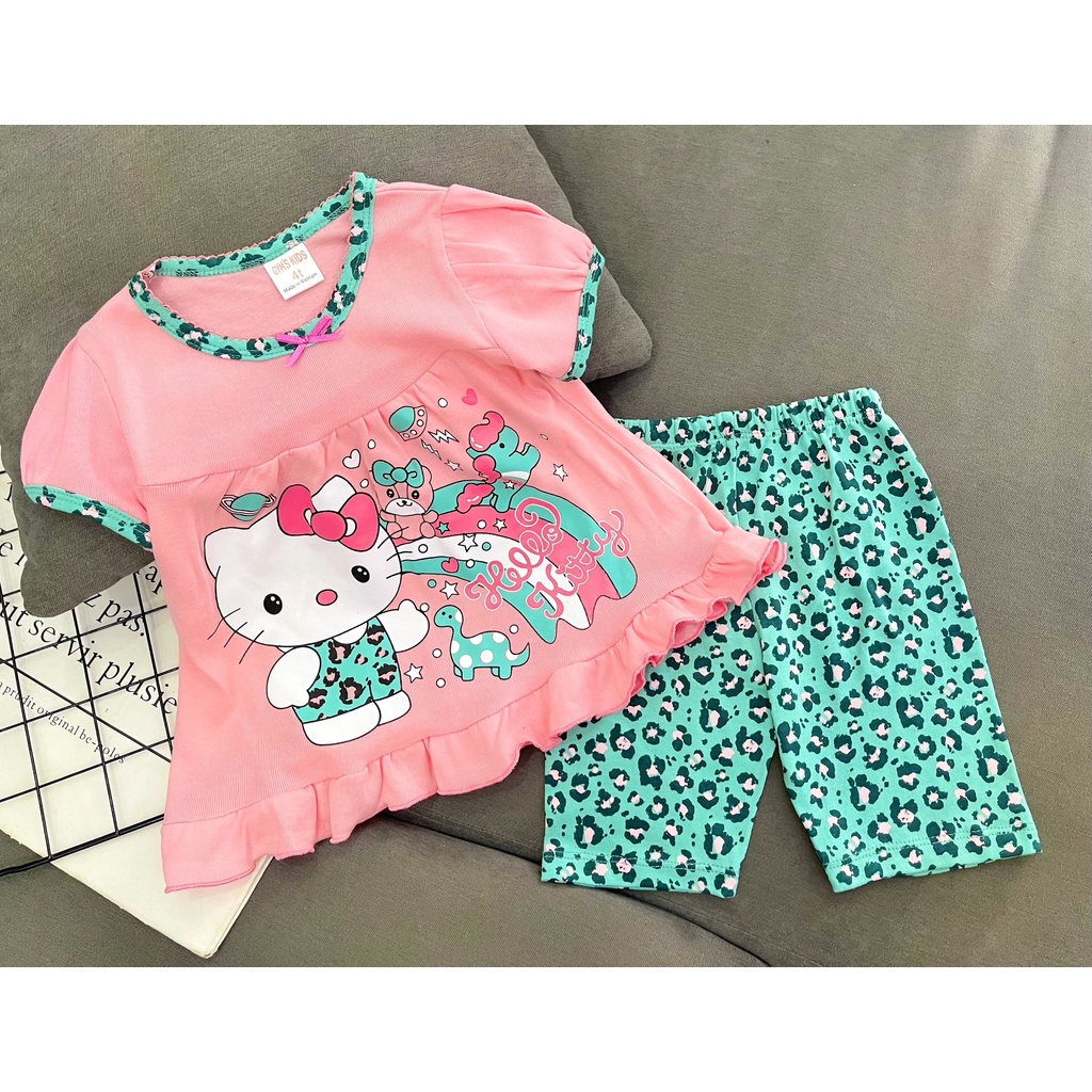 BỘ THUN LỬNG CHO BÉ GÁI IN HÌNH SIÊU DỄ THƯƠNG