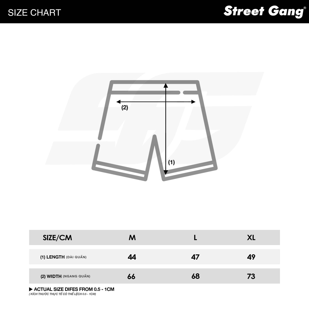 Quần short Dragon - Xanh - Street Gang