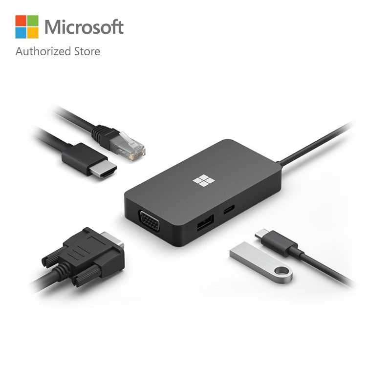 HUB Microsoft Travel USB Type C 5 in 1 (màu xám)