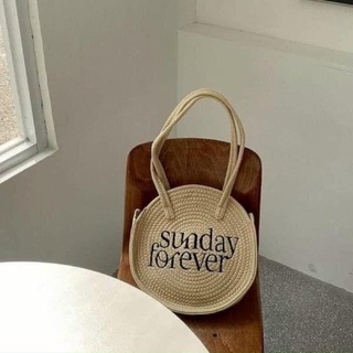 Túi Xách Cói Tròn Sunday Forever