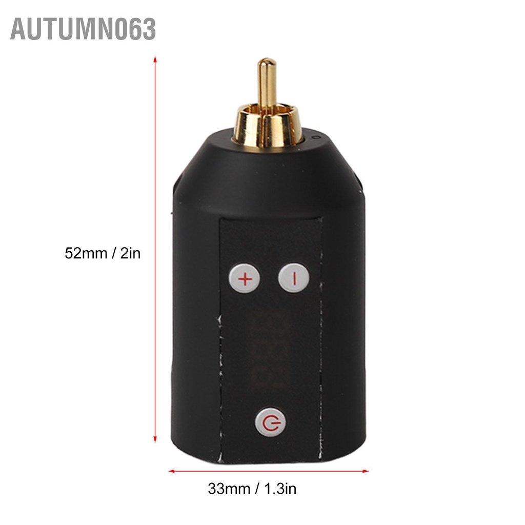 Máy xăm có thể điều chỉnh 3 đến 12V Nguồn điện 1500 MAh Pin Hình không dây Màu đen Autumn063