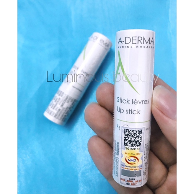 [TEM NHẬP KHẨU] Son dưỡng ẩm và bảo vệ môi trong suốt A-Derma Lip Stick 4g- ADERMA OFFICAL