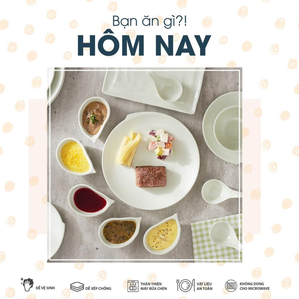 (HÀNG ĐẸP) Bộ Bát Cơm Và Bát Súp Nhựa Phíp 100% Melamine Xanh Đá - Green Stone