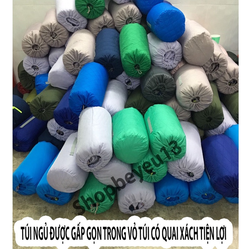 Túi ngủ văn phòng,du lịch chần bông 2 mặt cao cấp(không bị vón bông khi giặt)