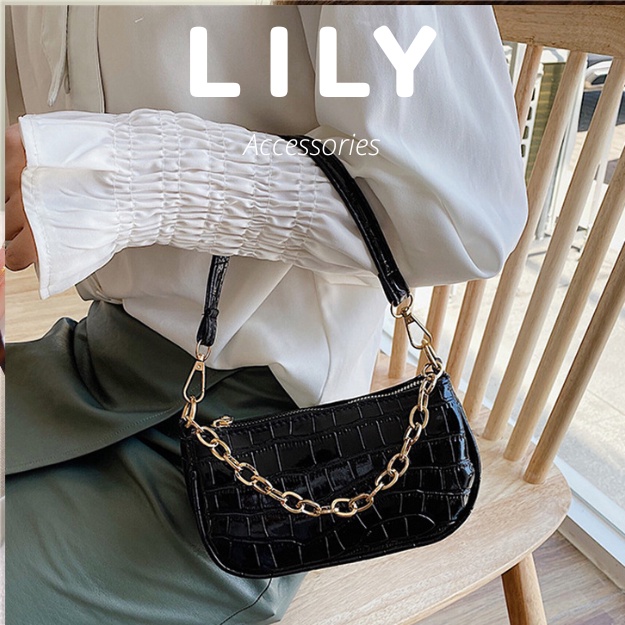 Túi Xách Nữ Dập Vân Dáng Túi Kẹp Nách Cá Tính T1