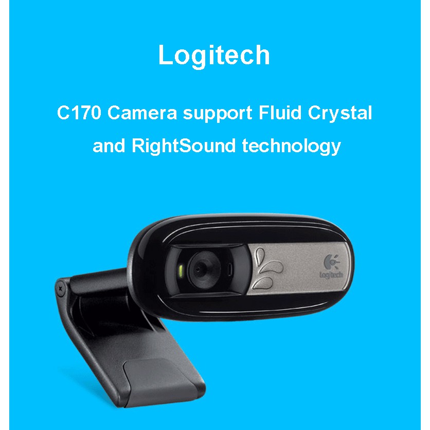 Webcam Logitech C170 có dây USB 2.0 720P cho Windows 10 / 8 / 7