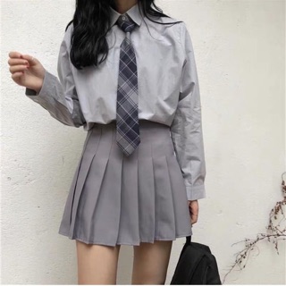 SET SƠ MI CHÂN VÁY ULZZANG