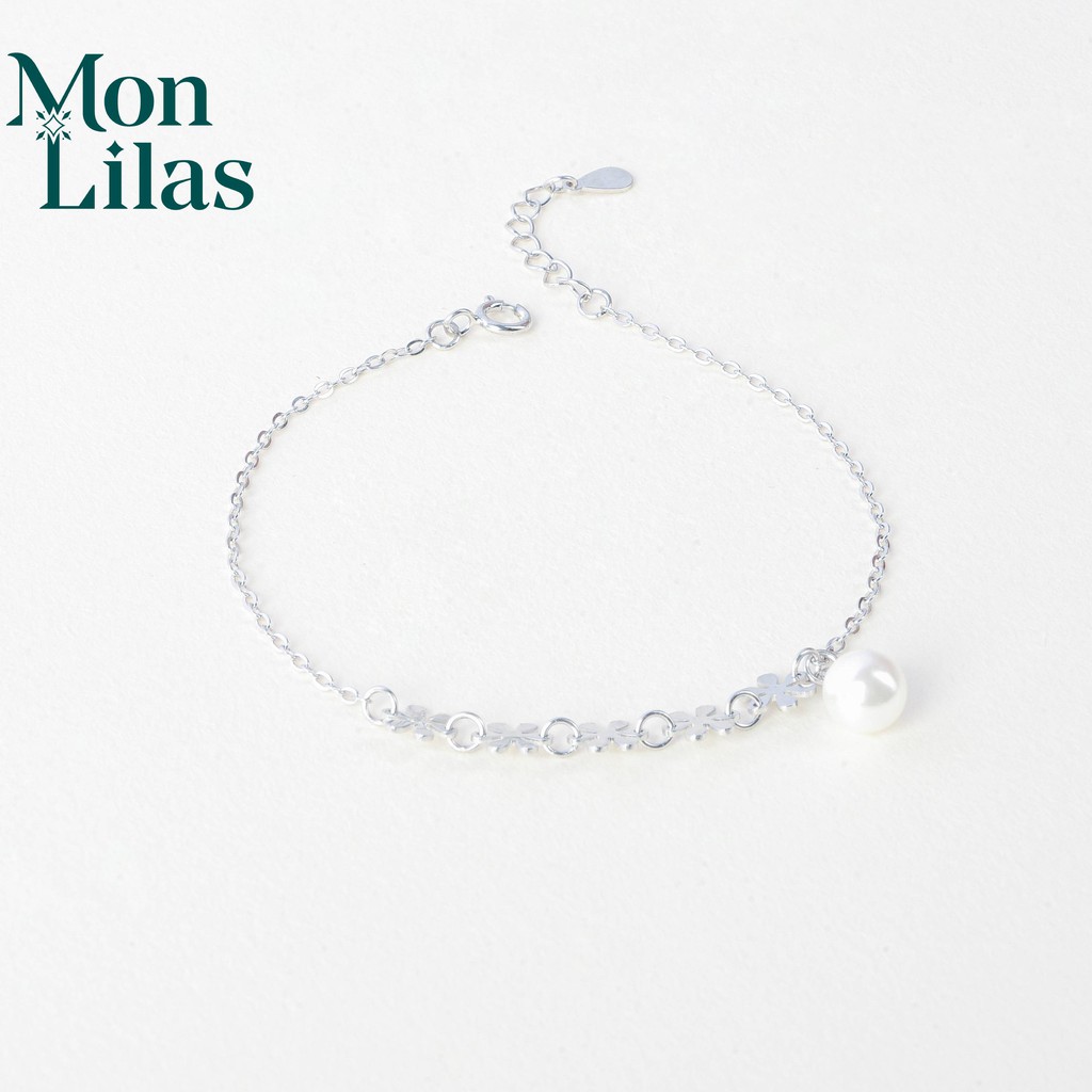 Lắc Tay Bạc Nữ Mon Lilas Hoa Cá Tính Wine V042108