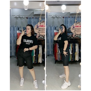 Quần jean ngố xám chuột bigsize