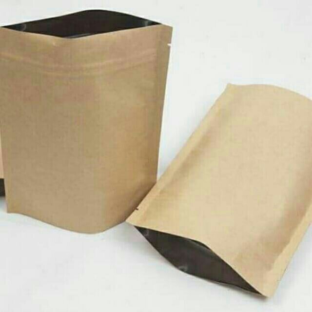 Combo 2kg túi zip giấy kraft không cửa sổ