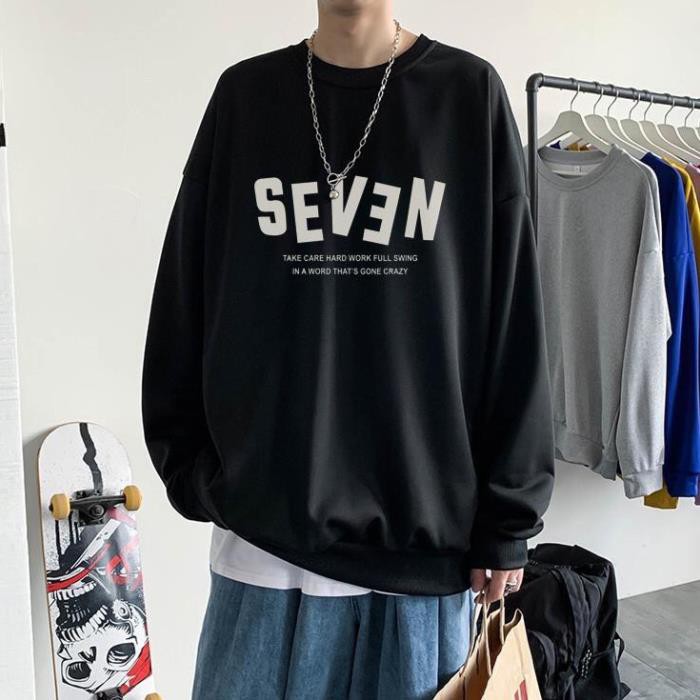 Áo sweater SEVEN nam nữ  form rộng phong cách Unisex,Áo Sweater Thu Đông Chất Đẹp Dày Dặn HH33 | BigBuy360 - bigbuy360.vn
