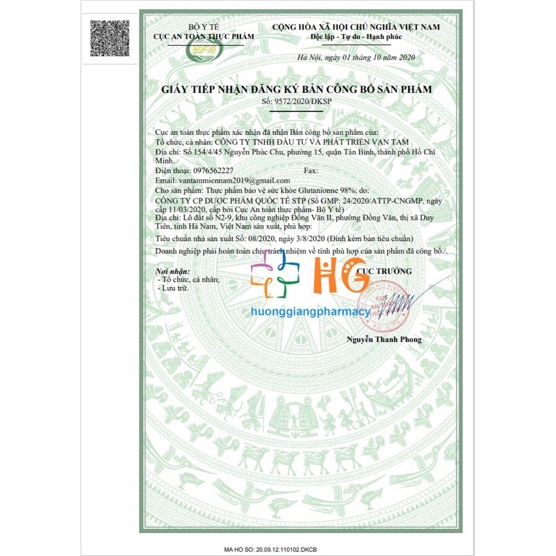 Glutathion ,viên uống trắng da Glutanionne 98% hộp 30 viên