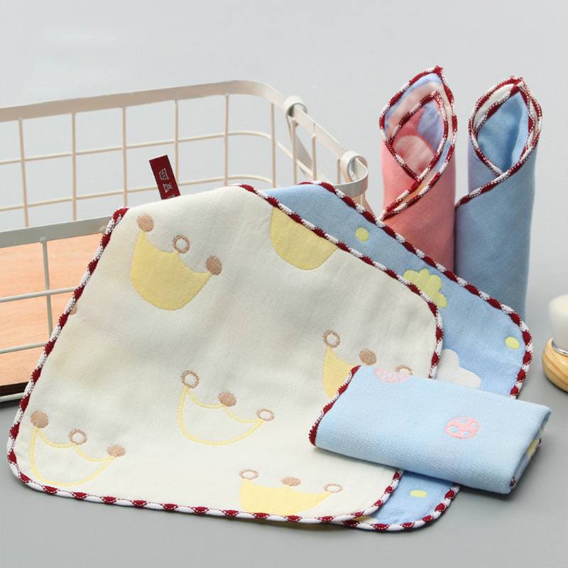 Khăn Em Bé 6 Lớp Vải Cotton 25x25cm