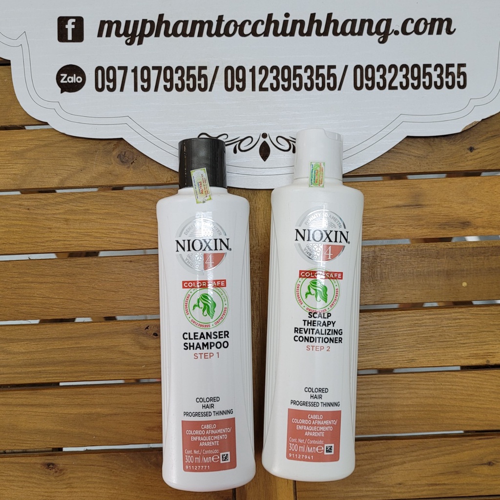 DẦU GỘI VÀ XẢ NIOXIN CHỐNG RỤNG SỐ 1, 2, 3, 4, 5, 6 300ML*2