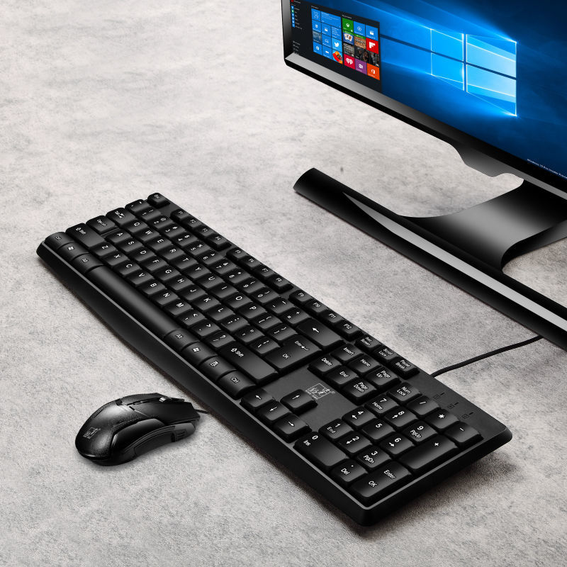 Bộ Chuột Và Bàn Phím Họa Tiết Da Báo Có Dây Cho Laptop Máy Tính Để Bàn | BigBuy360 - bigbuy360.vn