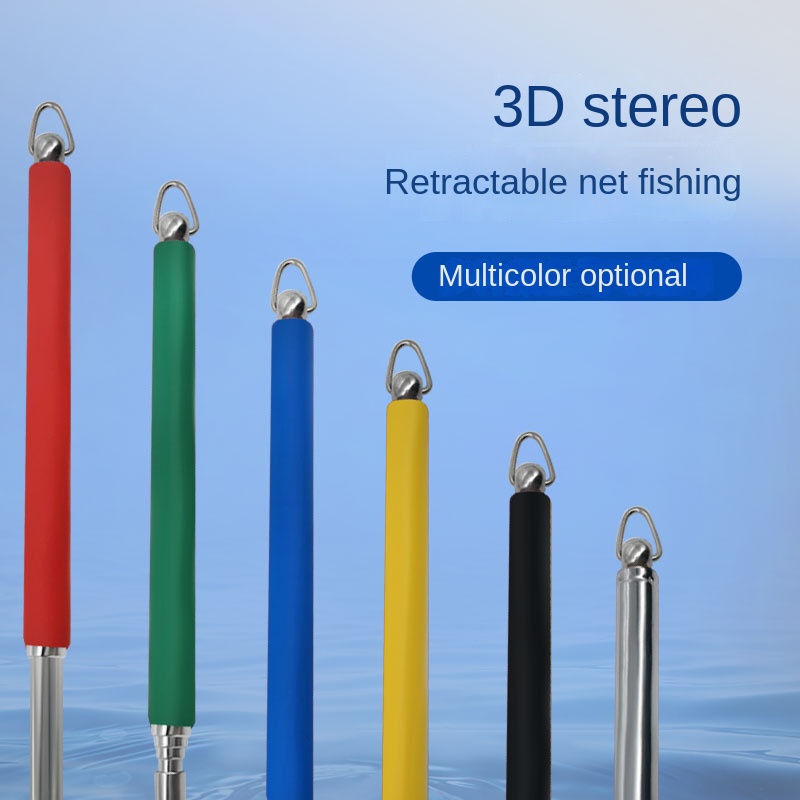 Vợt Lưới Vớt Cá 3D Thu Gọn Được