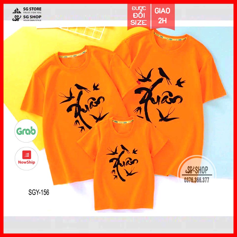 Áo thun Xuân màu cam - Thun cotton dày dặn - Đủ size (SGY156) | SGSTORE1 Áo thun giá sỉ