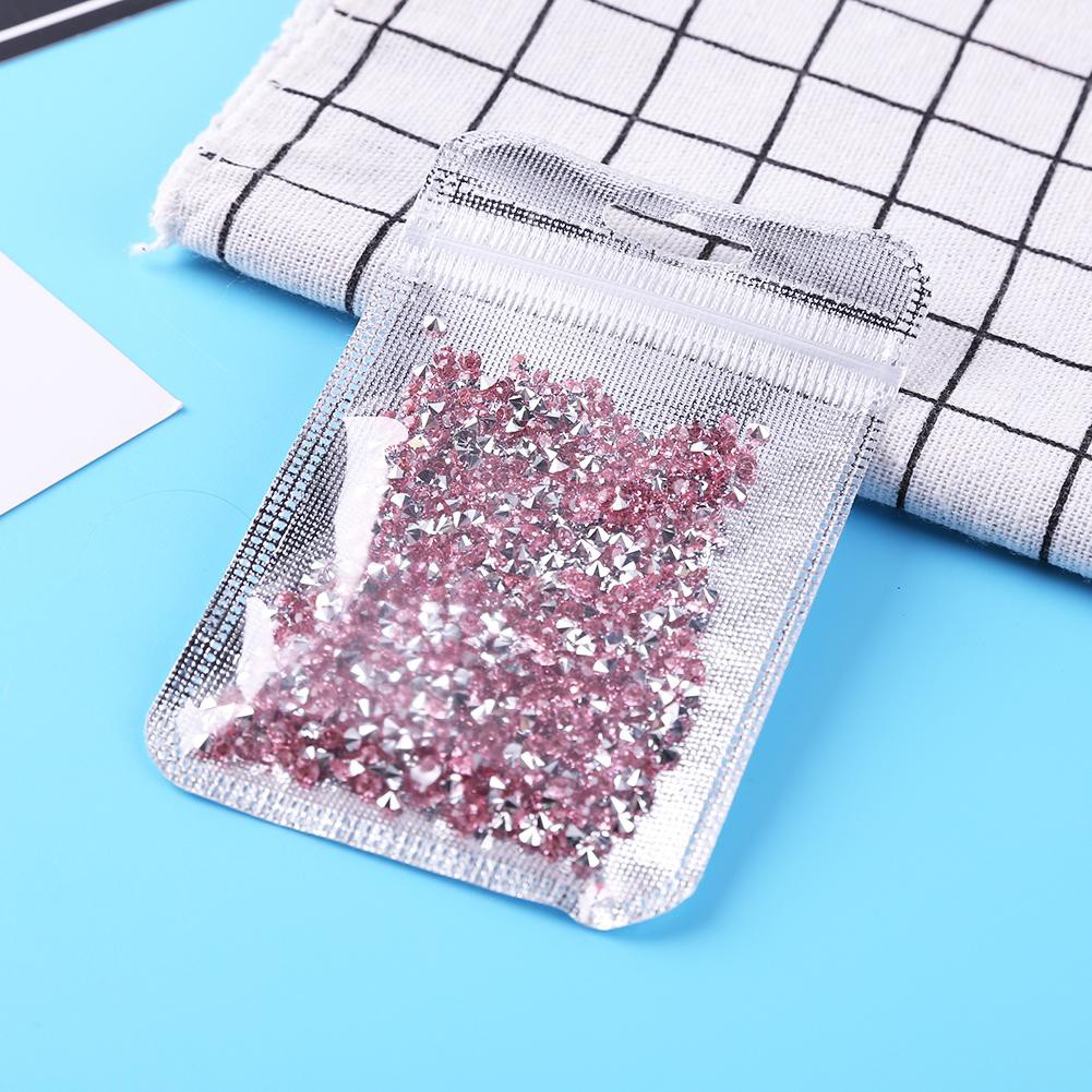 Túi 500 viên đá Rhinestone dùng trang trí móng tay có nhiều màu sắc để lựa chọn