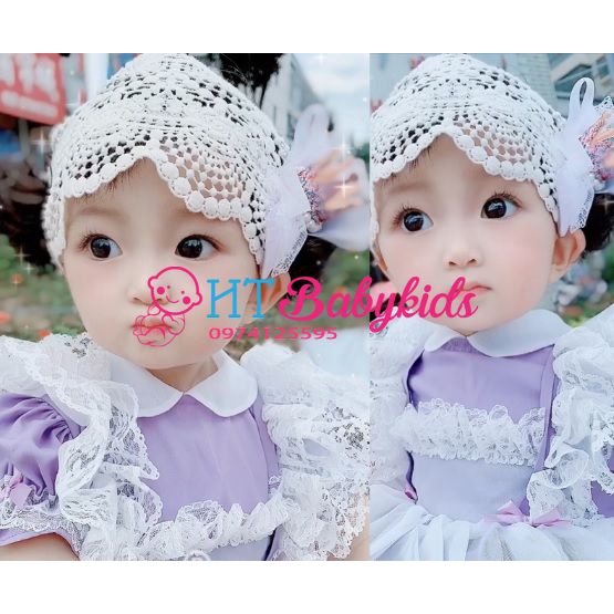 Băng Đô Tóc Giả Tiểu Thư Cho Bé Gái Sơ Sinh Phong Cách Hàn Quốc Đáng Yêu