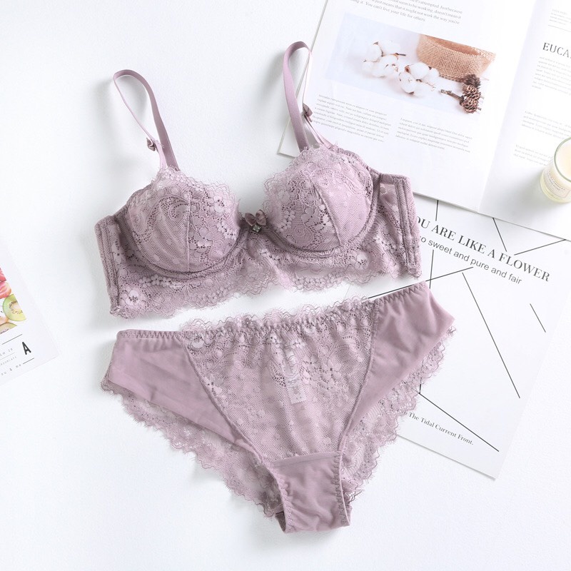 BỘ ĐỒ LÓT REN,SÉT NỘI Y  CAO CẤP MÚT MỎNG CÓ GỌNG SEXY ÔM NGỰC C1245 | BigBuy360 - bigbuy360.vn