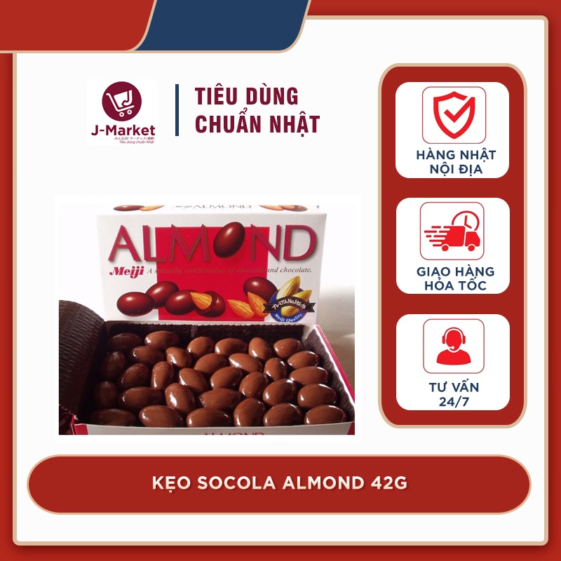 Kẹo socola Almond 42, 88g