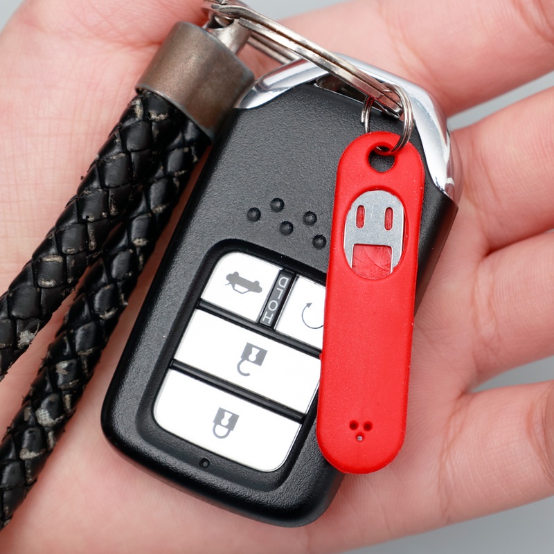 Móc Khóa Chống Mất Mini Có Thẻ SIM Điện Thoại Bằng Silicon Tiện Dụng